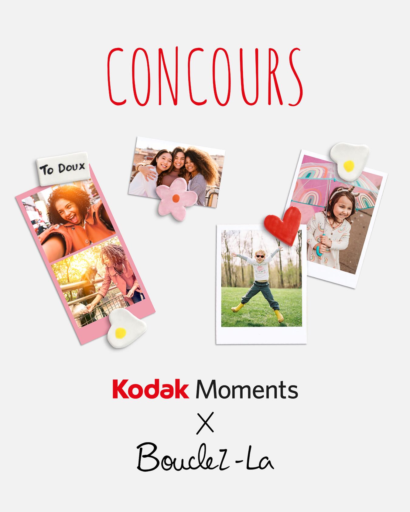 CONCOURS @bouclezla x @kodakmoments_fr 🌼🌸

Que ce soit en photo ou en céramique, les petits détails font toute la différence ! Avec le retour du printemps, on a donc décidé de vous faire profiter de quelques surprises pour pimper votre chez vous. 

Pour tenter votre chance, c’est simple : 
- Suivez @bouclezla et @kodakmoments_fr 
- Likez ce post 
- Identifiez la personne la plus créative que vous connaissez 

 À gagner : 
💛 Un bon d’achat @bouclezla de 30€ pour craquer sur des créations en céramique ultra stylées (mugs, magnets & co),
📸 30 mini-tirages Kodak Moments pour imprimer vos moments préférés et les afficher partout. 

Tirage au sort le 28 mars. 

#kodakmoments #bouclezla #ceramique #deco #tiragephoto #photography #concours #jeuxconcours #jeu