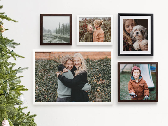 Un mur de photos souvenirs