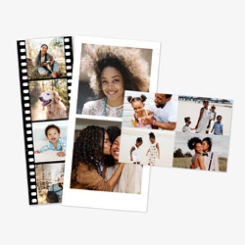 mini tirages et bandes photos